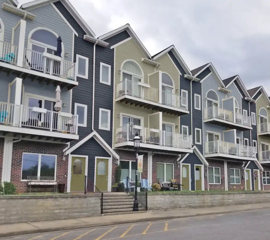 Beautifully painted condo community